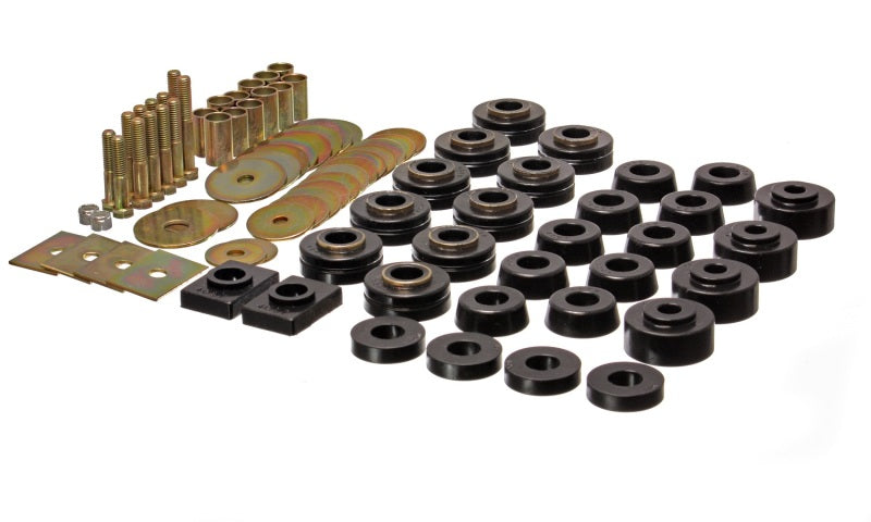 ES Body Mounts - Black - Energy Suspension Body Mount Set - Black