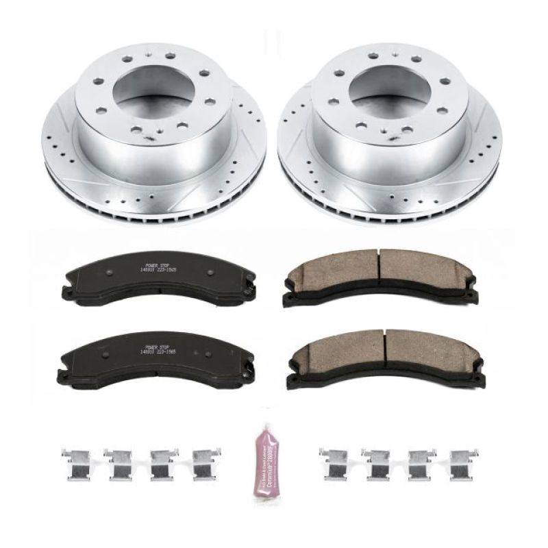 PSB Evolution Drill/Slot Rotor - Power Stop 15-20 GMC Sierra 2500 HD Rear Z23 Evolution Brake Kit