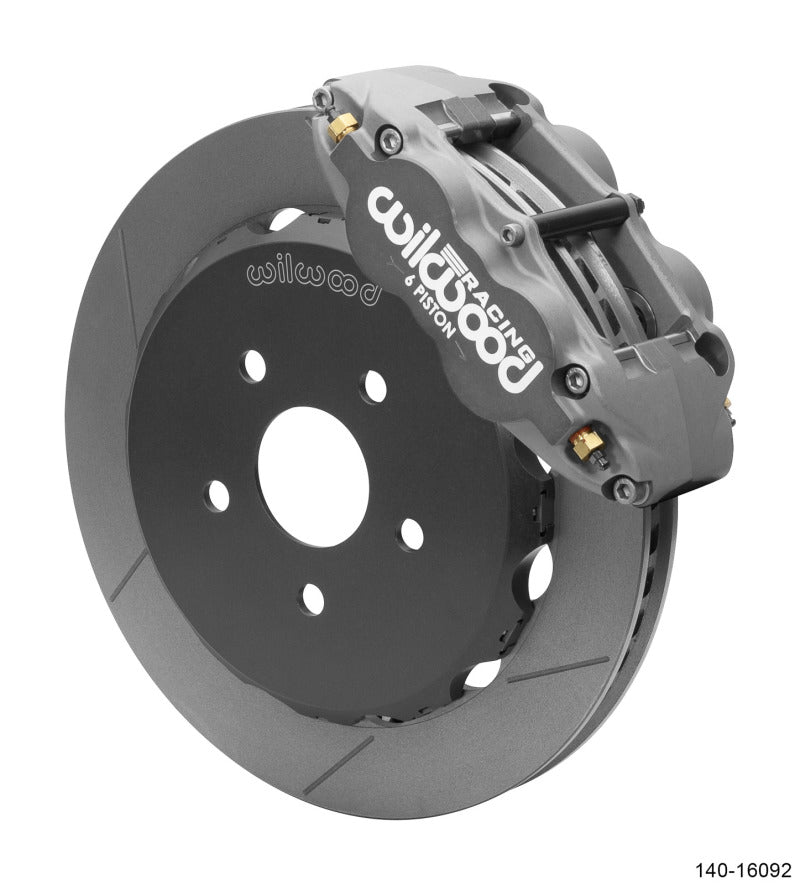 WIL Superlite Brake Kit - Wilwood Forged Narrow Superlite 6R Front Brake Kit (Race) 12.88in Slotted Rotor 06-15 Honda Civic Si