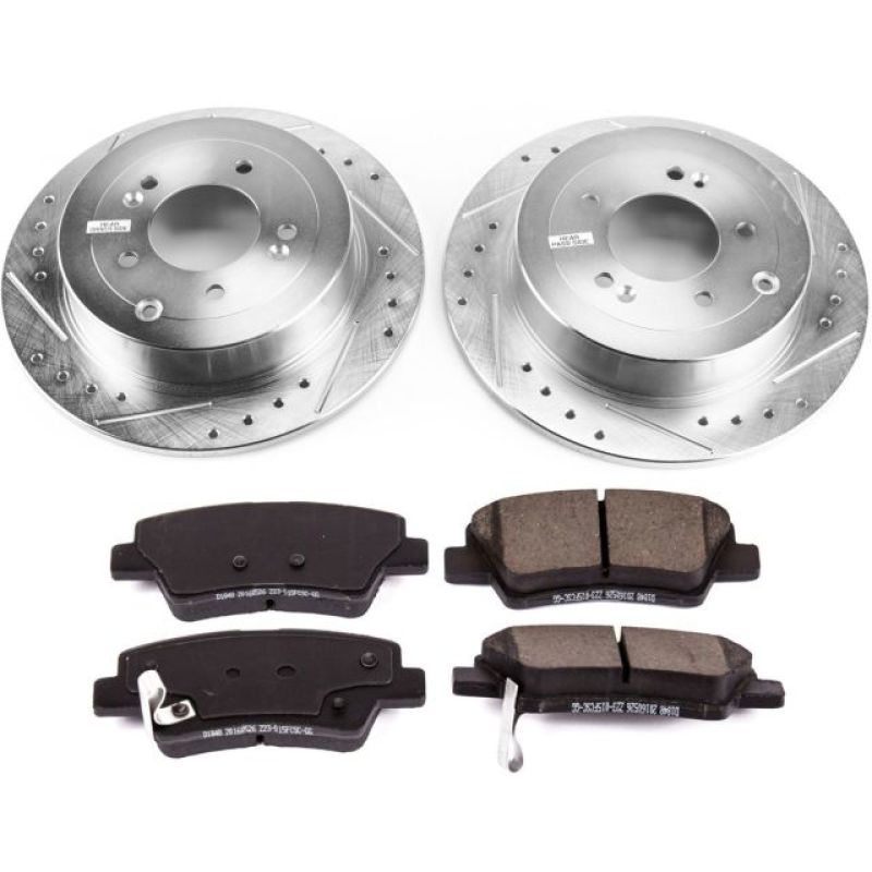 PSB Z23 Evolution Kit - Power Stop 16-18 Hyundai Tucson Rear Z23 Evolution Sport Brake Kit