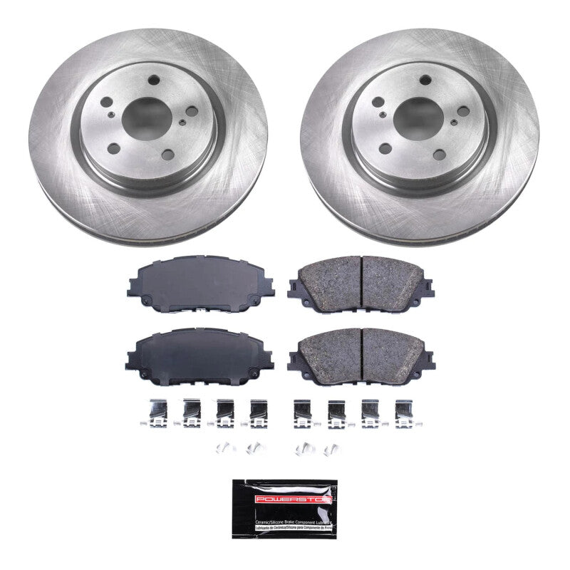PSB Semi-Coated Rotor Kits - Power Stop 21-23 Toyota Venza Front Semi-Coated Rotor Kit