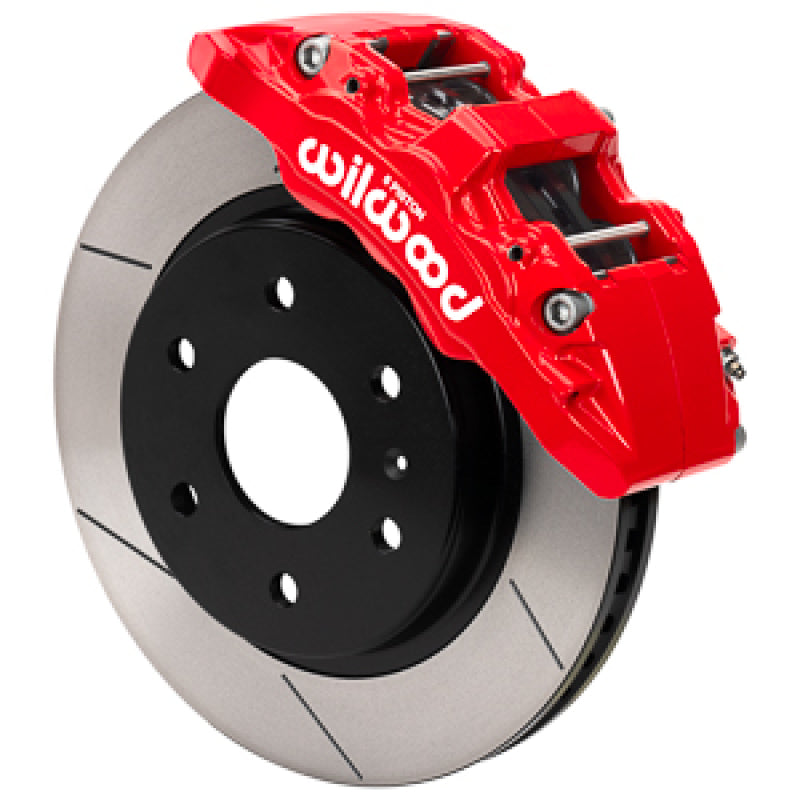 WIL Aero Brake Kit - Wilwood 22-23 Mercedes-Benz Sprinter AWD 2500 Front Aero6-DM 13.25in Kit w/ Lines - Red
