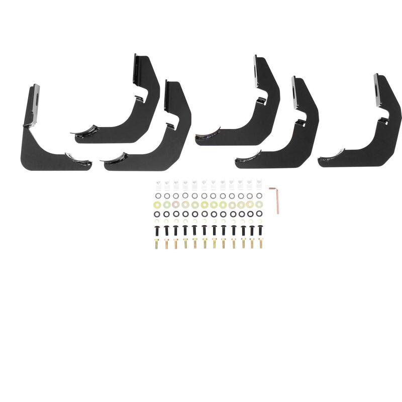 WES Nerf Bars - PRO TRAXX 4 - Westin 2014-2018 Chevrolet/GMC Silverado Sierra 1500 Dbl Cab PRO TRAXX 4 Oval Nerf Step Bars - Black