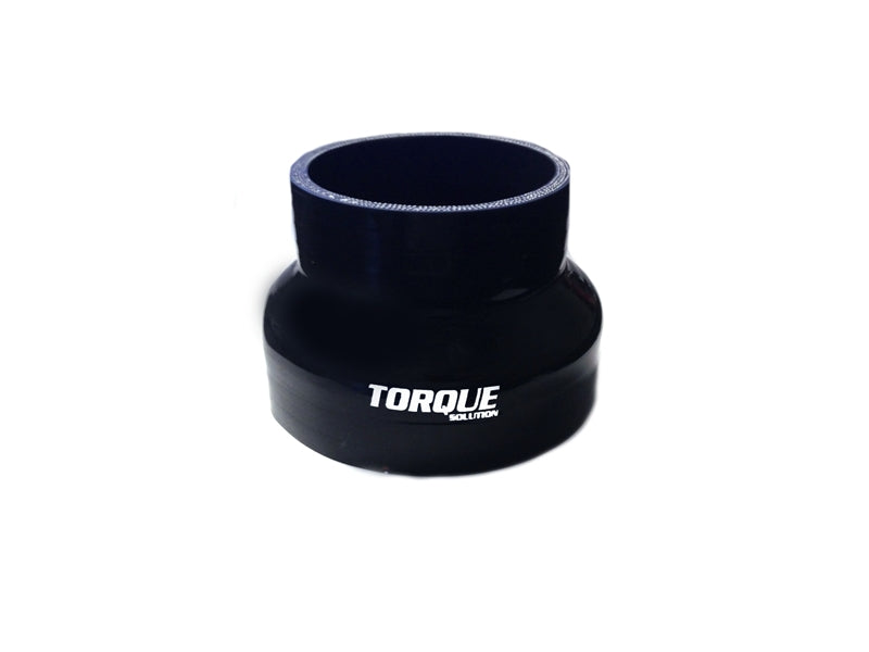 TQS Silicone Couplers - Black - Torque Solution Transition Silicone Coupler: 3 inch to 4 inch Black Universal