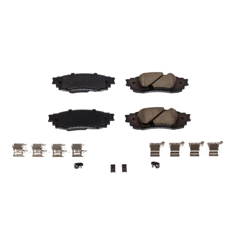 PSB Z17 Evolution Brake Pads - Power Stop 2019 Lexus ES300h Rear Z17 Evolution Ceramic Brake Pads w/Hardware
