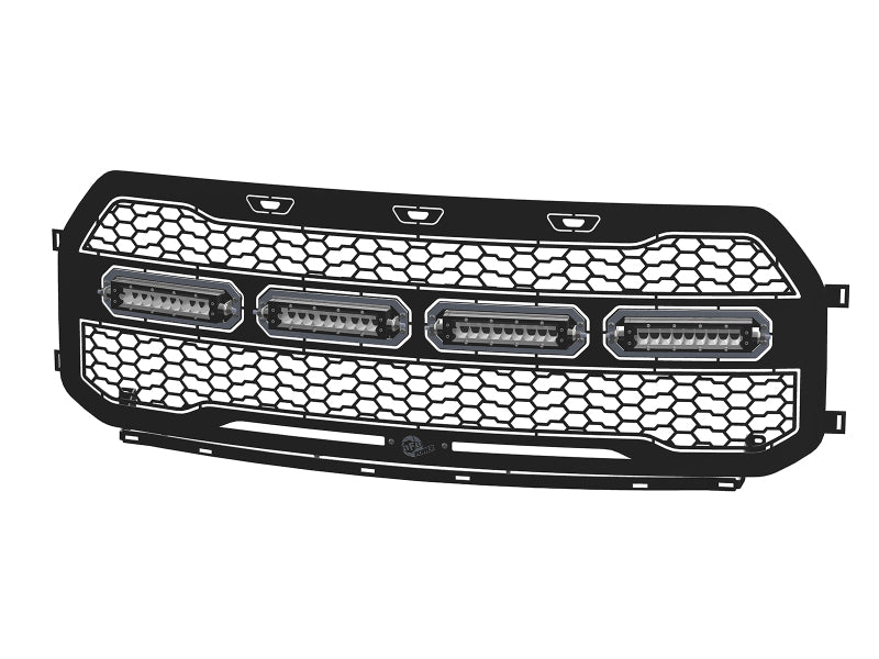 AFE Scorpion Grille - aFe 17-20 Ford Raptor w/o FFC Scorpion Grill w/ LEDs