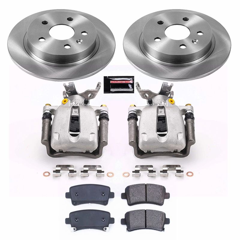 PSB Autospecialty Kit w/Cals - Power Stop 14-15 Chevrolet Malibu Rear Autospecialty Brake Kit w/Calipers