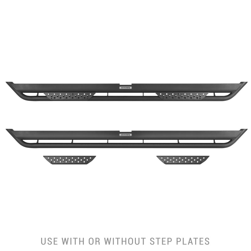 GOR Dom Extreme DT - Go Rhino Dominator Xtreme DT Side Steps - Tex Blk - 80in. (Boards ONLY/Brackets Req.)
