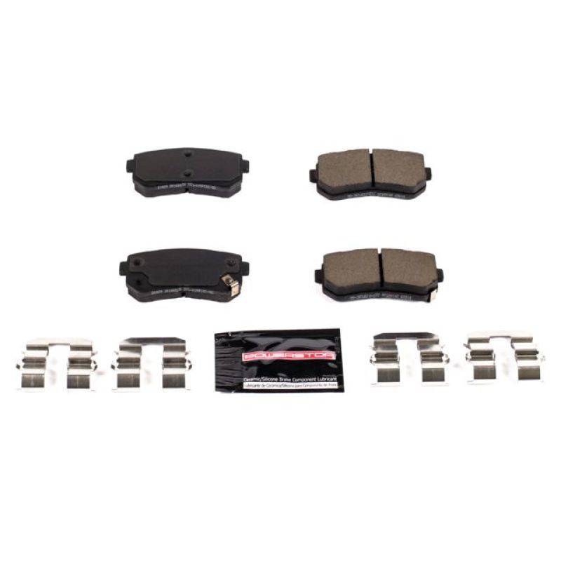 PSB Z23 Evolution Brake Pads - Power Stop 17-19 Hyundai Sonata Rear Z23 Evolution Sport Brake Pads w/Hardware