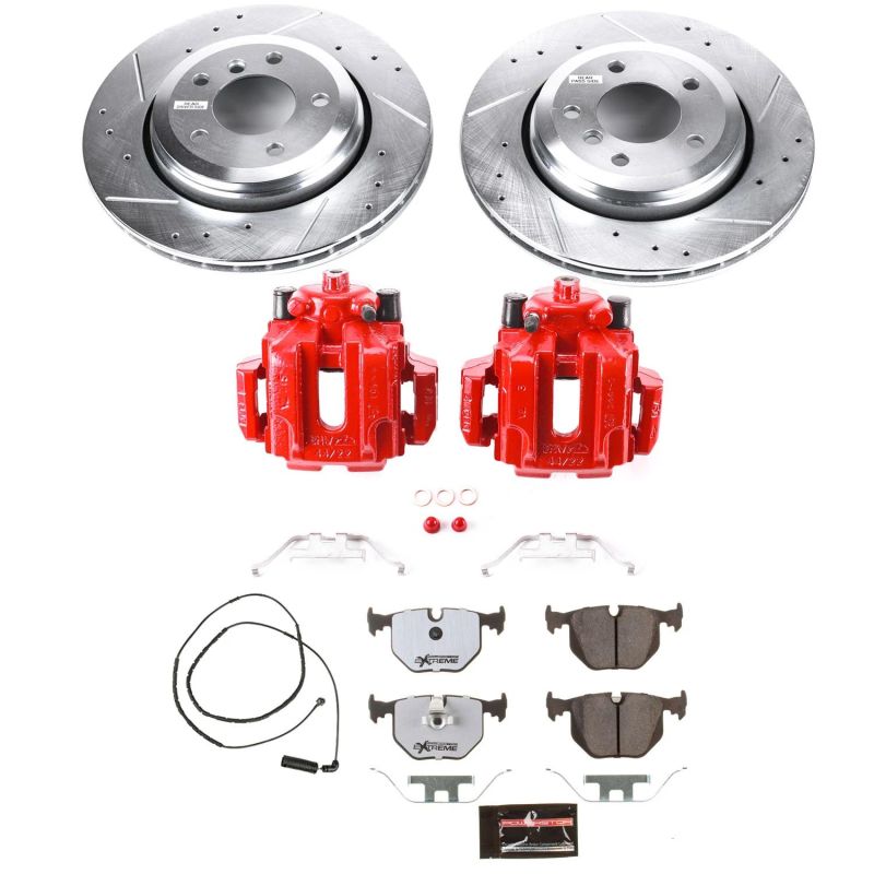 PSB Z26 Street Kit w/Cals - Power Stop 2006 BMW 330Ci Rear Z26 Street Warrior Brake Kit w/Calipers