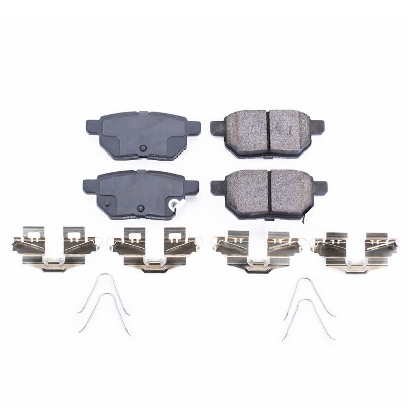 PSB Z17 Evolution Brake Pads - Power Stop 11-17 Lexus CT200h Rear Z17 Evolution Ceramic Brake Pads w/Hardware