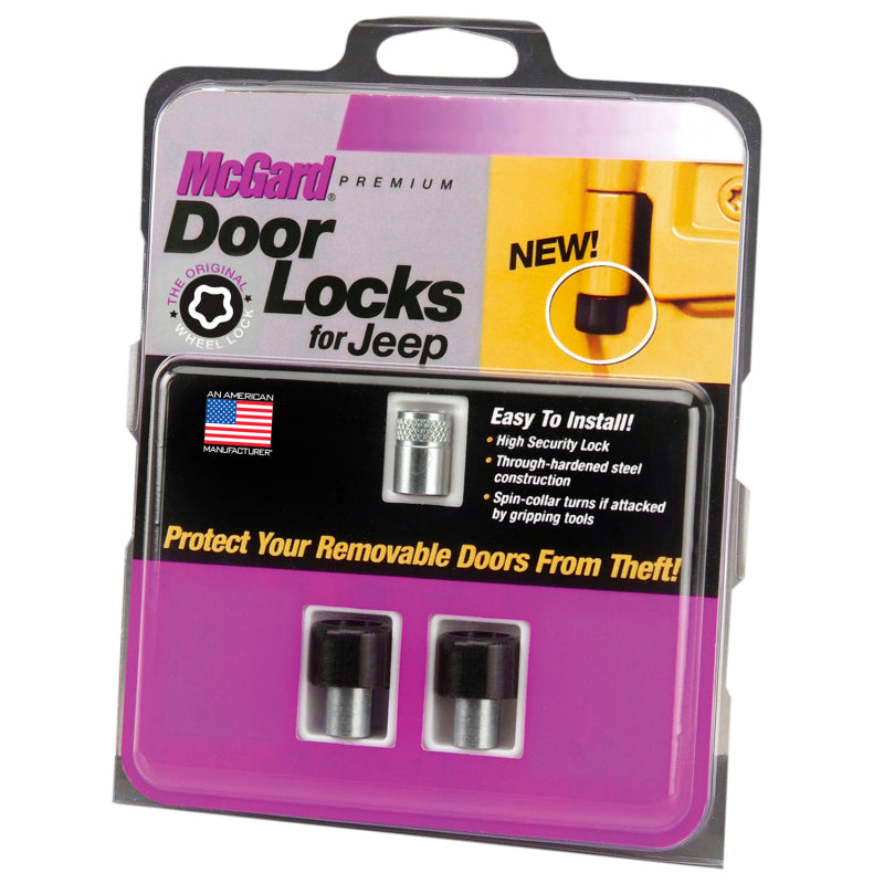 MCG Jeep Door Locks - McGard 07-17 Jeep Wrangler JK / Unlimited JK 2-Door Lock Set - (2 Locks)