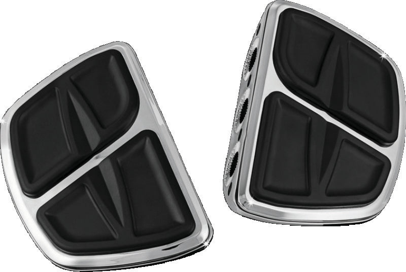 KUR Mini Boards B - Kuryakyn Kinetic Mini Boards Without Adapter Chrome