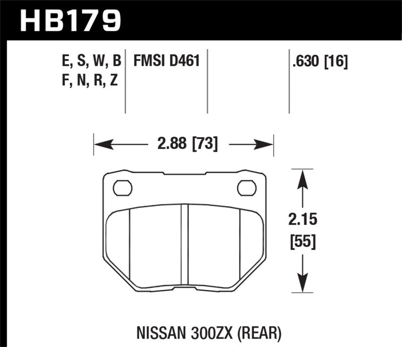 HAWK HPS Brake Pad Sets - Hawk 06-07 WRX HPS Street Rear Brake Pads