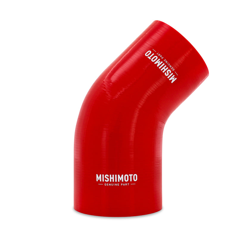 MM Couplers - 45 Deg - Mishimoto Silicone Reducer Coupler 45 Degree 3.5in to 4in - Red