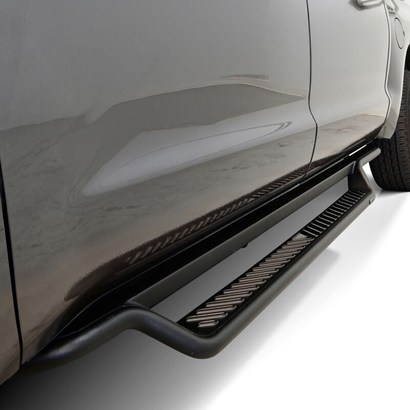WES Running Boards - Outlaw - Westin 07-21 Toyota Tundra CrewMax Cab Outlaw Drop Running Boards - Tex. Blk