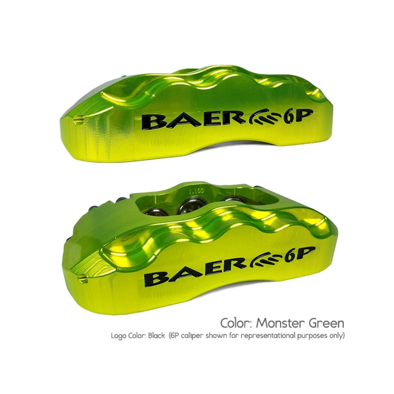 BAE Track4 Brake Kits - Baer Brakes 69-70 Chevrolet Biscayne STD Studs 13in Track4 Front SDZ Brake Kit - Monster Green