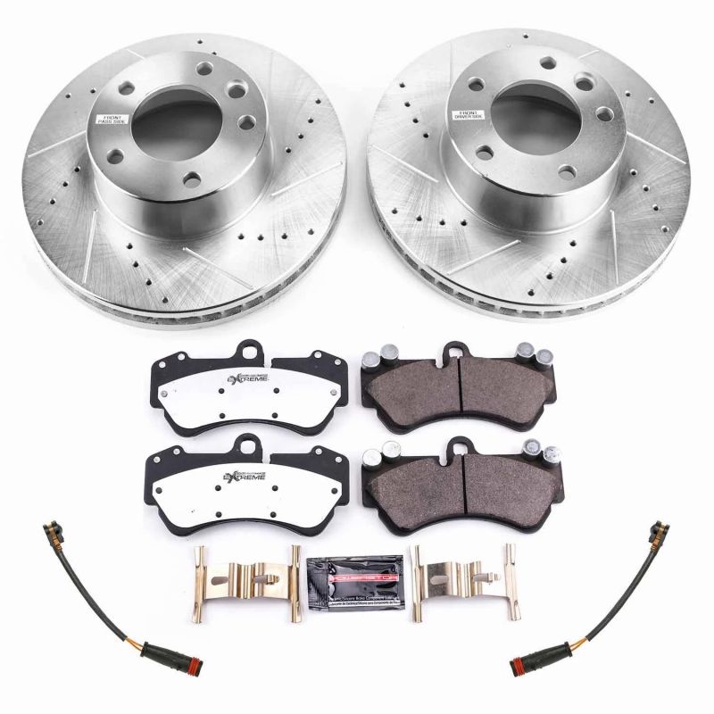 PSB Z26 Street Warrior Kit - Power Stop 17-18 Mercedes-Benz G550 4x4 Front Z26 Street Warrior Brake Kit