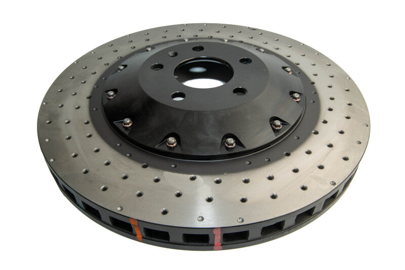 DBA 5000 Series Drilled Rotors - DBA 07-11 Audi S6 Front 5000 Series Cross Drilled Rotor w/Black Hat