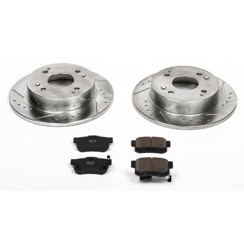 PSB Z23 Evolution Kit - Power Stop 1997 Acura CL Rear Z23 Evolution Sport Brake Kit