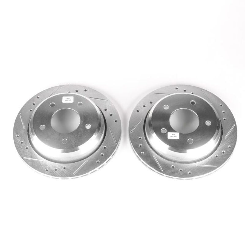 PSB Evolution Drill/Slot Rotor - Power Stop 94-96 Chevrolet Caprice Rear Evolution Drilled & Slotted Rotors - Pair
