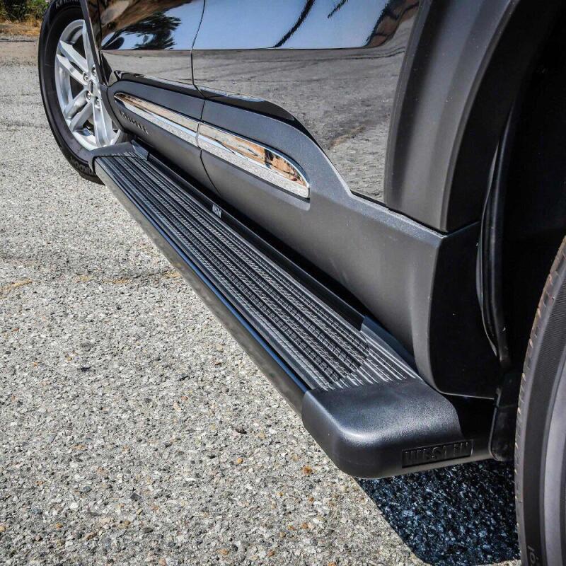 WES Running Boards - Sure-Grip - Westin SG6 Black Aluminum Running Boards 79 in