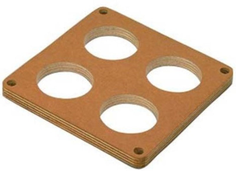 MOR Carburetor Spacers - Moroso 4500 Carburetor Spacer - 4 Hole Plenum - 1/2in - Wood