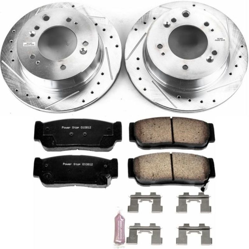 PSB Z23 Evolution Kit - Power Stop 07-09 Kia Sorento Rear Z23 Evolution Sport Brake Kit