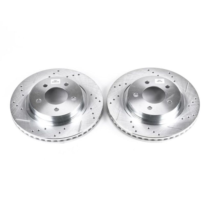 PSB Evolution Drill/Slot Rotor - Power Stop 99-04 Chrysler 300M Front Evolution Drilled & Slotted Rotors - Pair