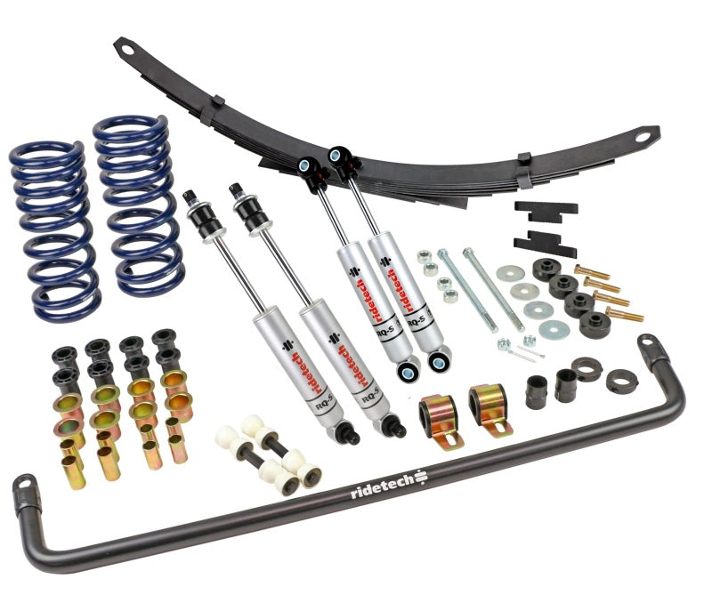 RID Coil Springs - Ridetech 63-82 Chevrolet Corvette StreetGrip Suspension System w/ RQ-S Shocks & Steel Leaf Spring