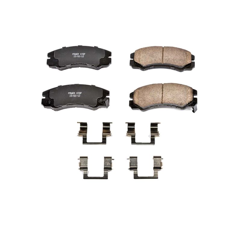 PSB Z17 Evolution Brake Pads - Power Stop 96-99 Acura SLX Front Z17 Evolution Ceramic Brake Pads w/Hardware