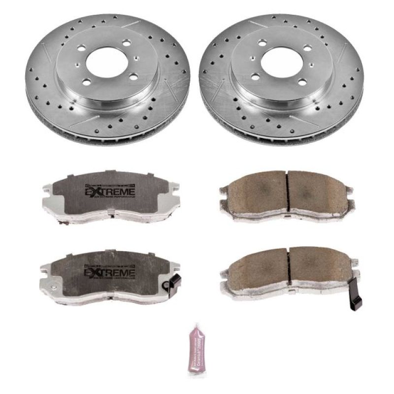 PSB Z26 Street Warrior Kit - Power Stop 98-02 Mitsubishi Mirage Front Z26 Street Warrior Brake Kit