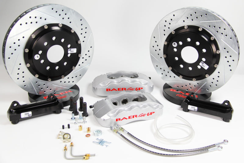 BAE Pro Brake Kits - Baer Brakes 1991 GMC Syclone 13in Pro+ Front Brake Kit-Silver-