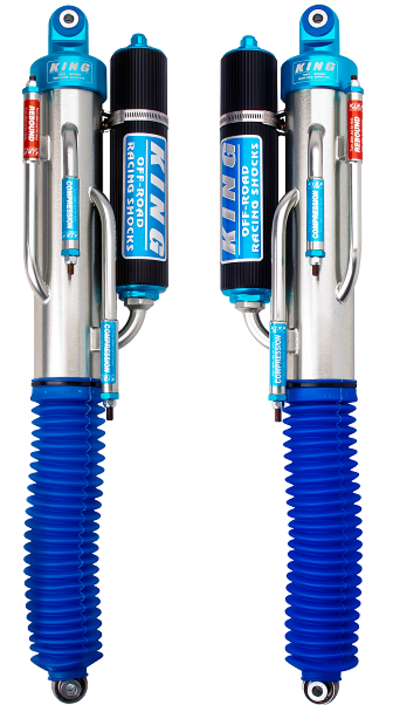 KIN 3.0 Shocks - King Shocks 10-14 Ford F150 Raptor 4WD Rear 3.0 Dia Bypass Piggyback Shock w/Standard Fin Res (Pair)