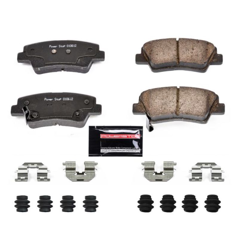 PSB Z23 Evolution Brake Pads - Power Stop 12-19 Hyundai Accent Rear Z23 Evolution Sport Brake Pads w/Hardware