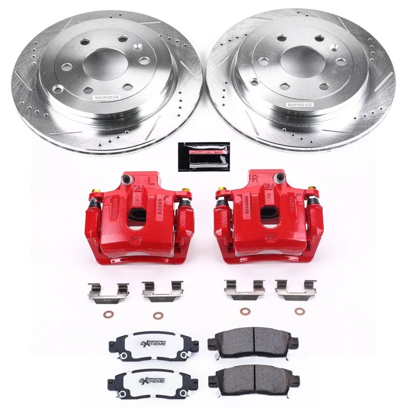 PSB Z26 Street Kit w/Cals - Power Stop 08-17 Buick Enclave Rear Z26 Street Warrior Brake Kit w/Calipers