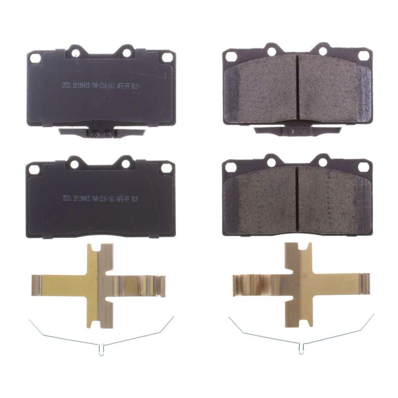 PSB Z17 Evolution Brake Pads - Power Stop 91-96 Dodge Stealth Front Z17 Evolution Ceramic Brake Pads w/Hardware