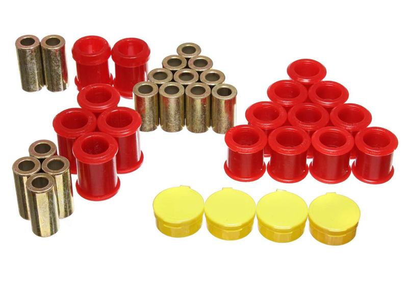 ES Cntrl Arm Bushings - Red - Energy Suspension 95-98 Nissan 240SX (S14) Red Rear Control Arm Bushing Set (Must reuse existing out