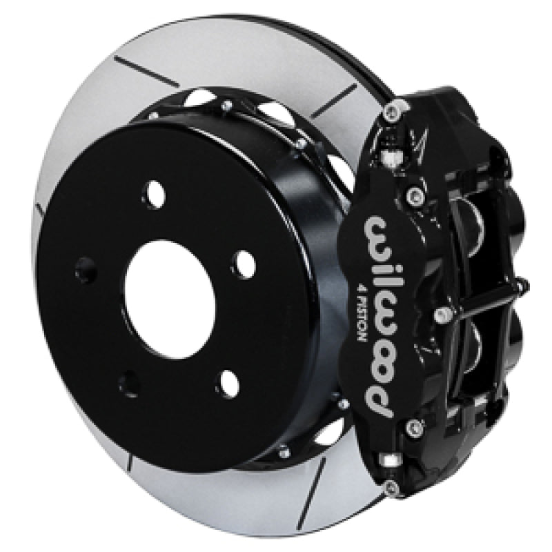 WIL Superlite Brake Kit - Wilwood 18-21 Jeep Wrangler Narrow Superlite 4R Rear Brake Kit Slotted 13.50in Rotor w/Lines - Black