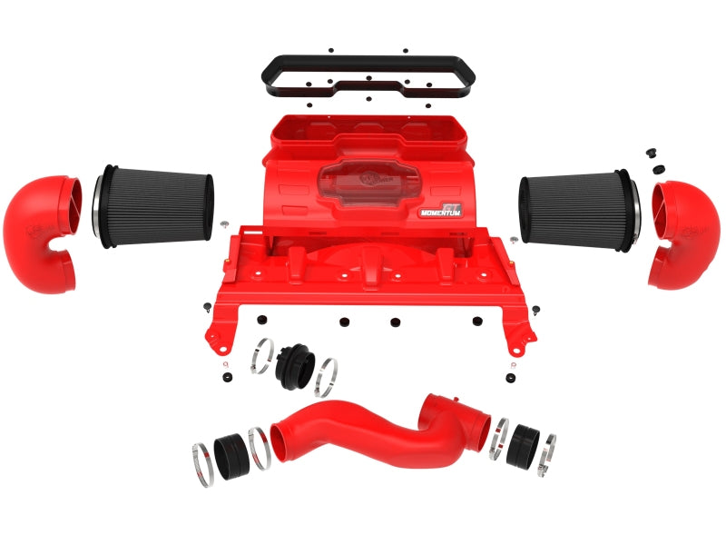 AFE Momentum GT Cold Air Intakes - aFe 21-23 Dodge RAM 1500 TRX V8-6.2L Momentum GT Intake- Red