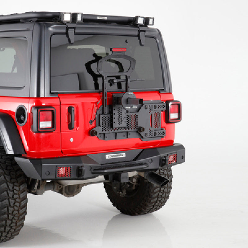 GOR Spare Tire Carriers - Go Rhino 08-22 Jeep Wrangler JL/JLU Body Mount Spare Tire Carrier - Tex. Blk