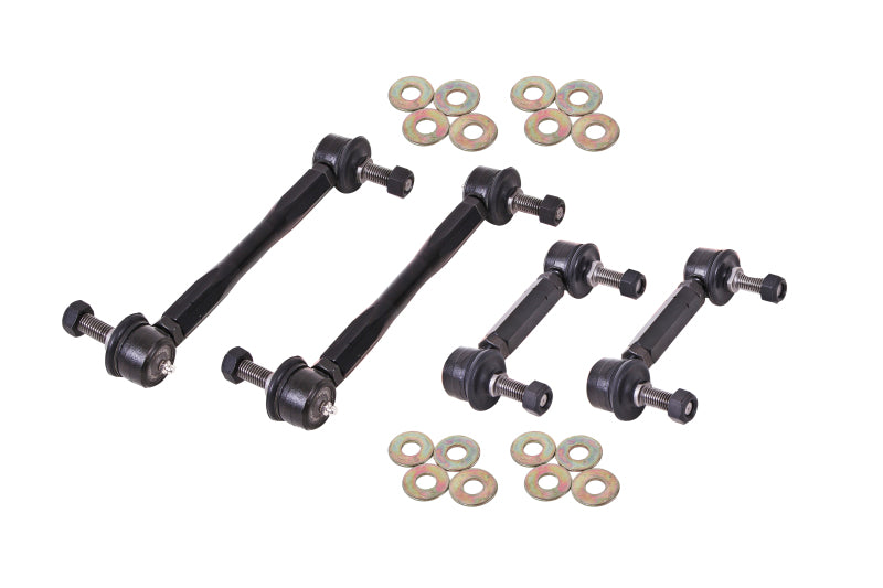 BMR End Links - BMR 15-17 S550 Mustang Front and Rear Sway Bar End Link Kit - Black