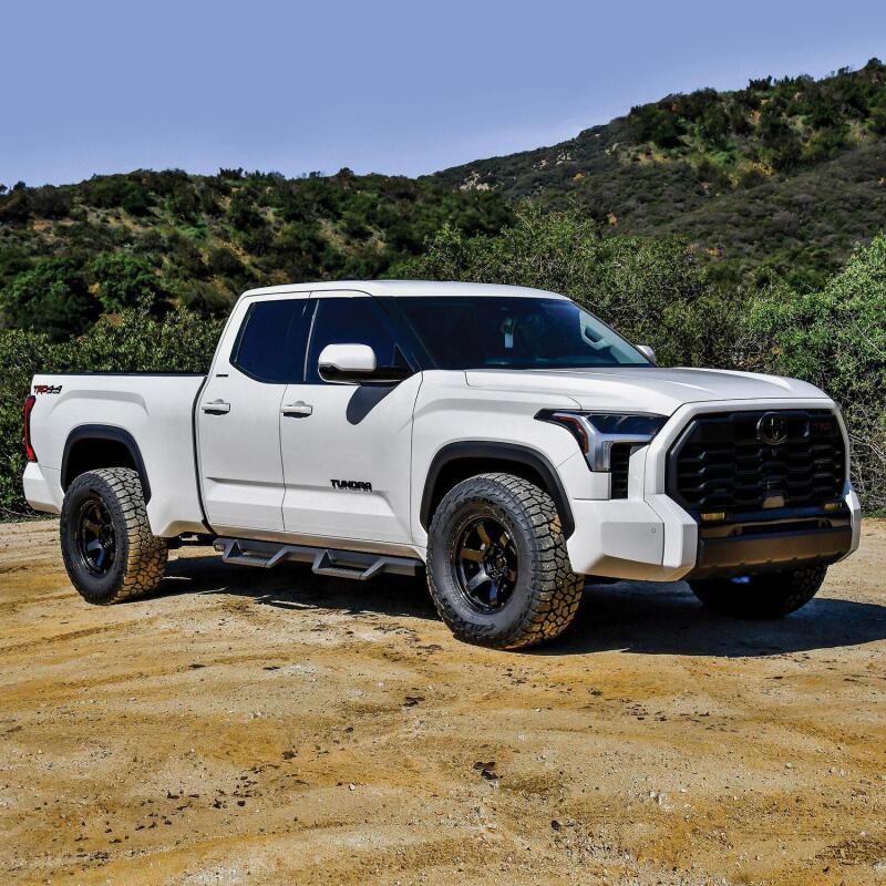 WES Nerf Bars - HDX Drop - Westin/HDX 2022 Toyota Tundra Double Cab Drop Nerf Step Bars - Textured Black