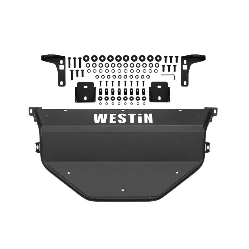 WES Skid Plates - Westin 2013-2018 Ram 1500 Outlaw Bumper Skid Plate - Textured Black