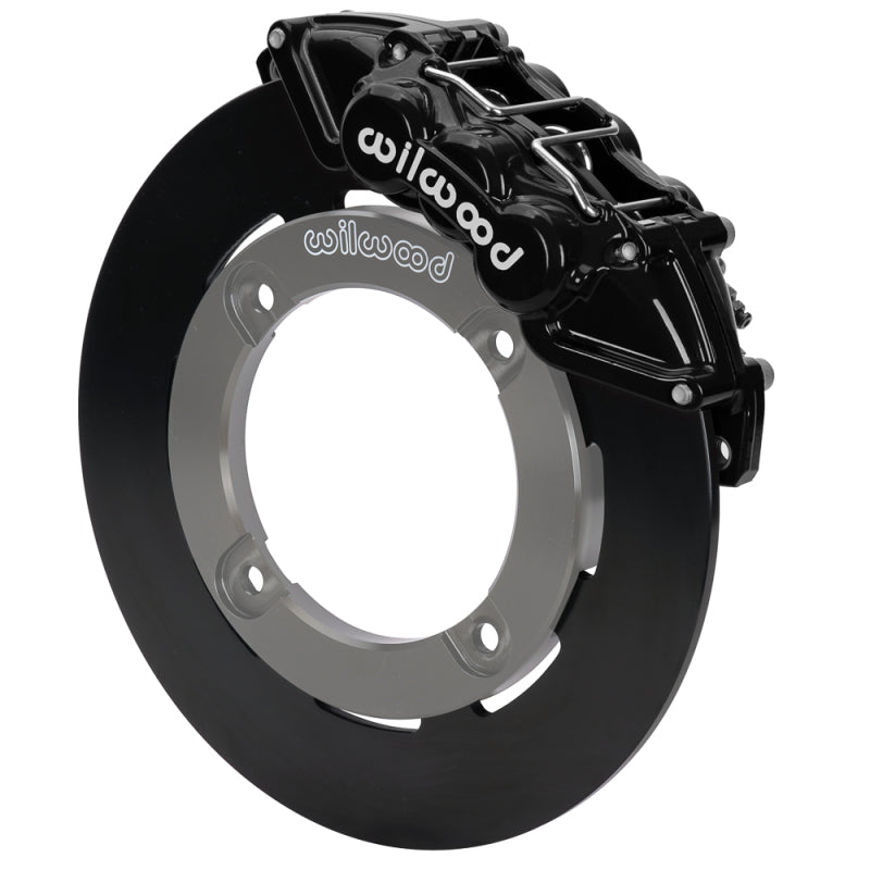 WIL UTV Big Brake Kits - Wilwood 19-22 Honda Talon 1000 Black 6-Piston Front Kit 11.25in - Plain Face Steel Rotors