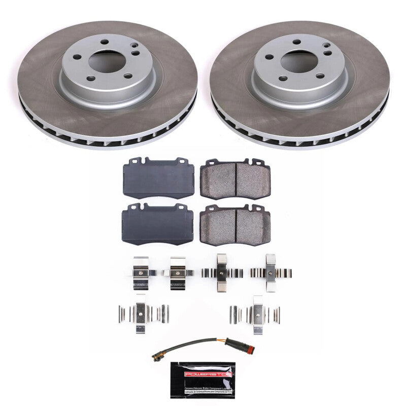 PSB Semi-Coated Rotor Kits - Power Stop 07-11 Mercedes-Benz CLS550 Front Semi-Coated Rotor Kit