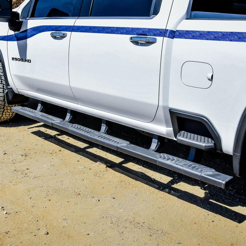 WES Nerf Bars - R5 - Westin 2020 Chevy Silverado 2500 Crew Cab (6.5ft Bed) R5 M-Series XD W2W Nerf Bars - Textured Black