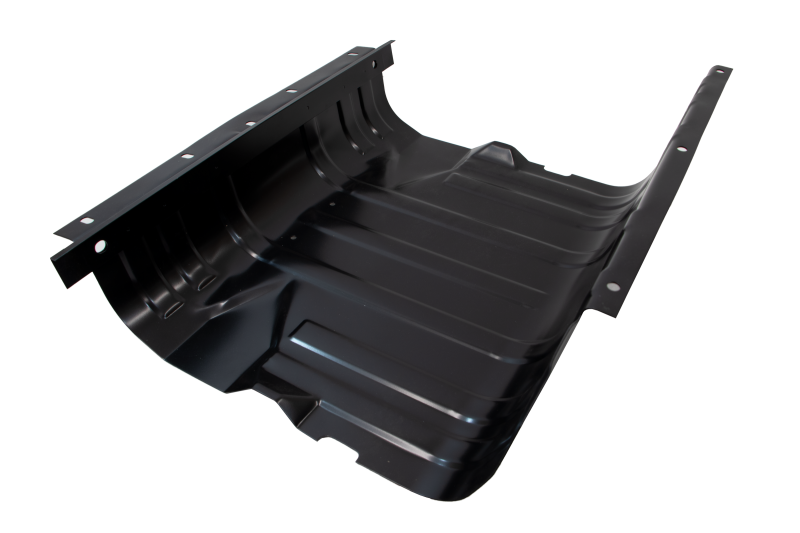 KEN Gas Tank Skid Plate - Kentrol 76-90 Jeep CJ/Wrangler YJ Gas Tank Skid Plate W/Strap Black Stainless