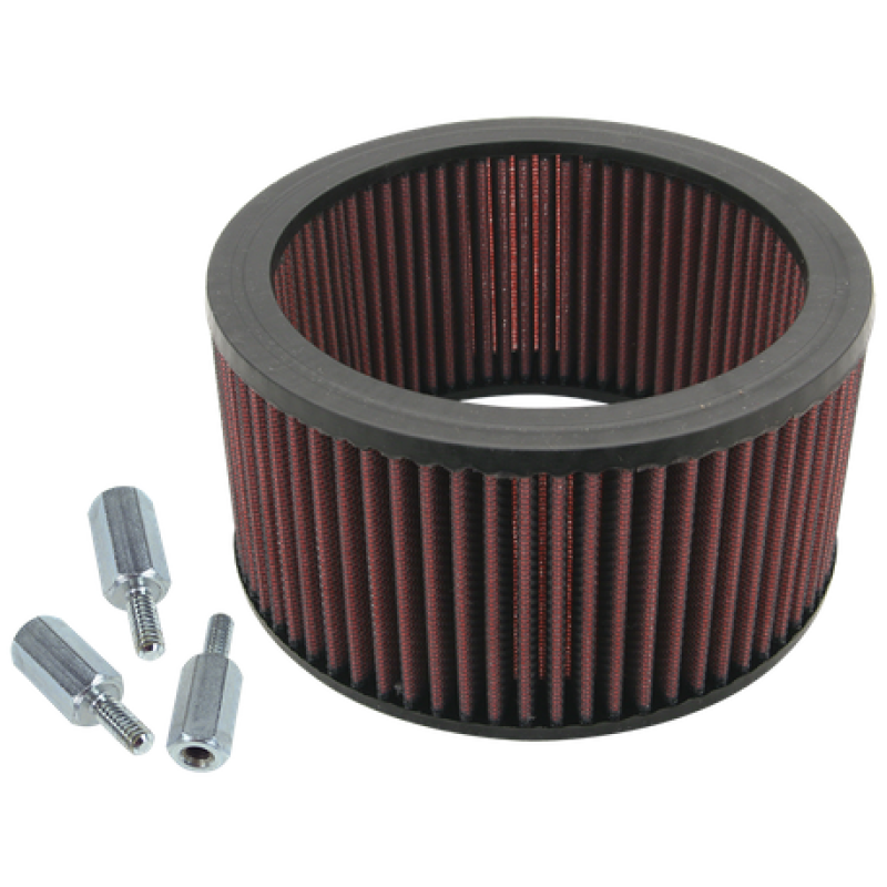 SSC Air Cleaner Kits - S&S Cycle Super E/G Carbs High Flow Air Filter Kit w/ Spacers For S&S Teardrop Air Cleaner