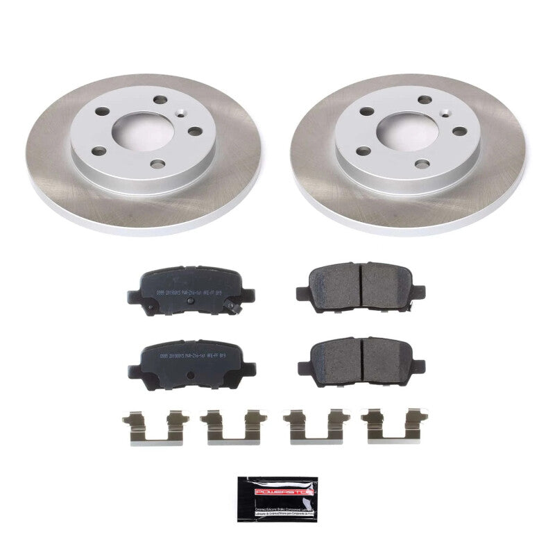 PSB Semi-Coated Rotor Kits - Power Stop 04-08 Pontiac Grand Prix Rear Semi-Coated Rotor Kit